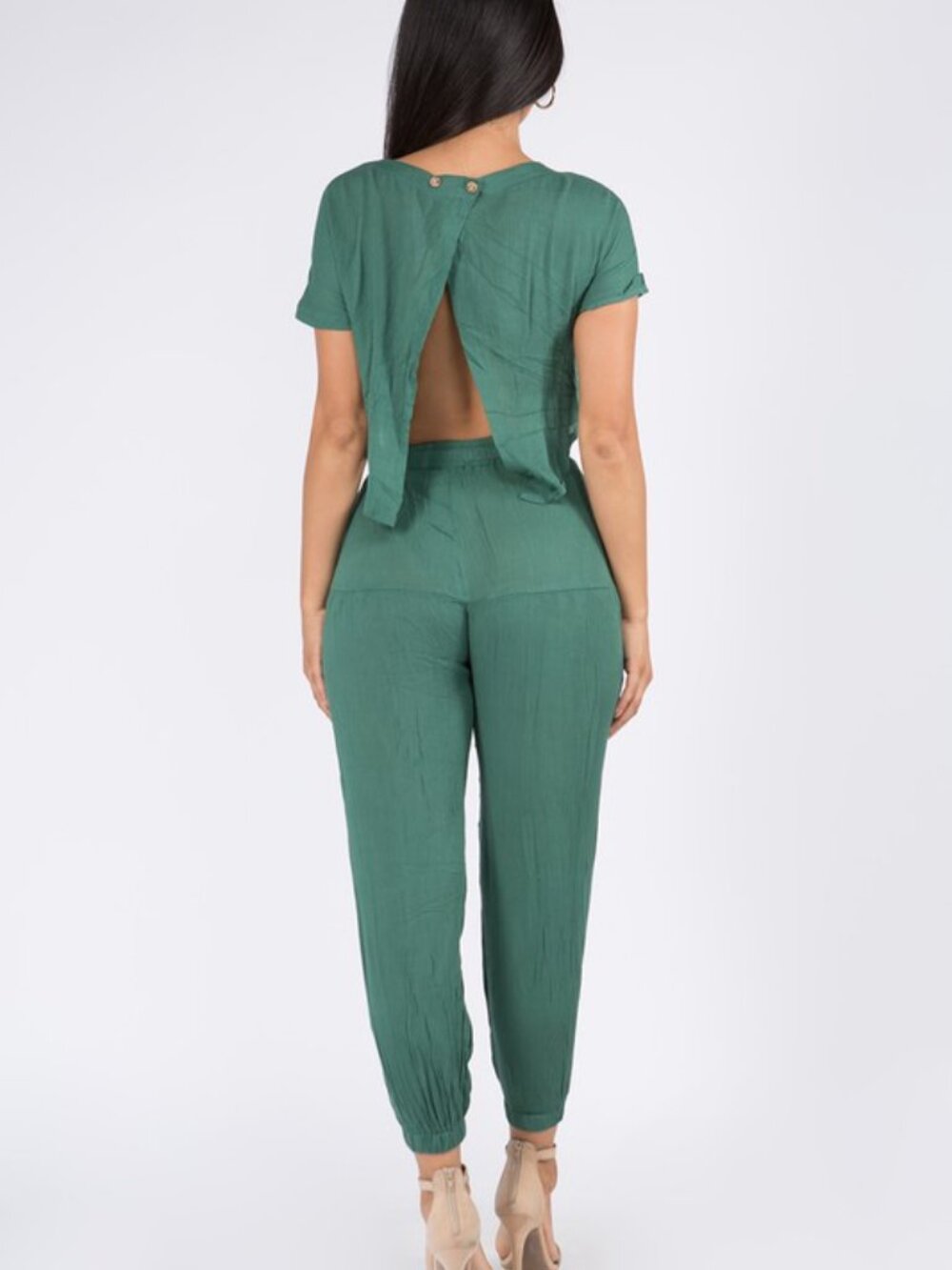 Sage Springtime Romper - Picture 4 of 5
